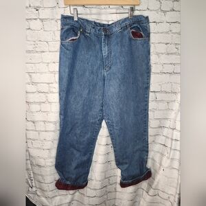 Woolrich‎ Men's Flannel Lined Jeans Size 36x30